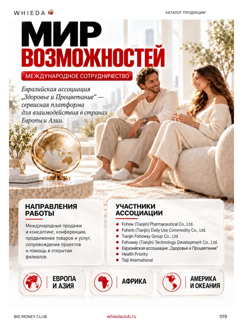 Каталог WHIEDA: международное сотрудничество